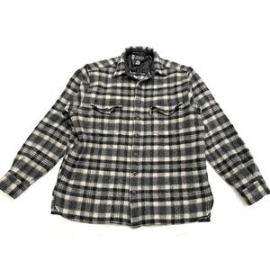 Vintage Eddie Bauer Legend North Cascade Wool Plaid Shirt Jacket Mens Large